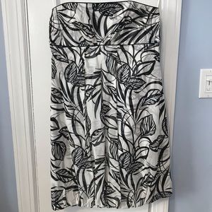 Black and white cocktail dress